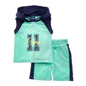 Freestyle Boys  2Pc Athletic Sport Short Set, Green